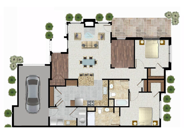 UCH-Parkvue-Cottages-Duplex-Unit-Plans-A